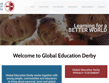 Tablet Screenshot of globaleducationderby.org.uk